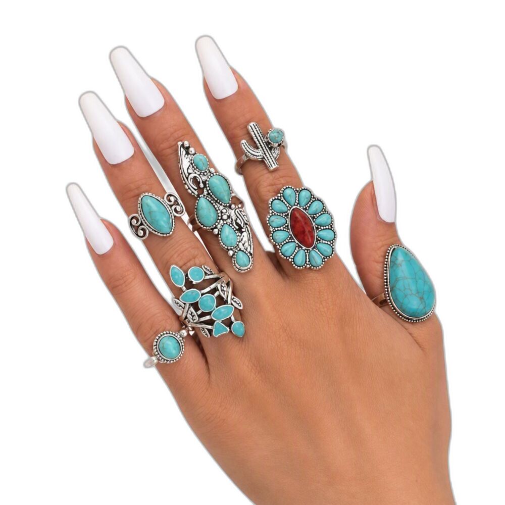Gold Stackable Rings for Women Non Tarnish Jewelry Set Bold Statement Chain Ring